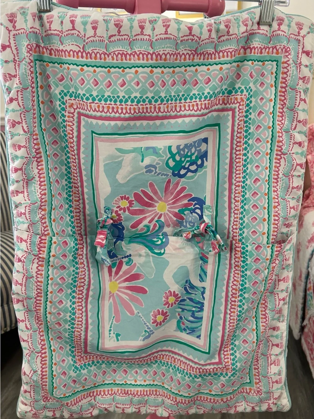 Lilly Pulitzer for Pottery Barn 2 pillowcases, Unicorns In Bloom